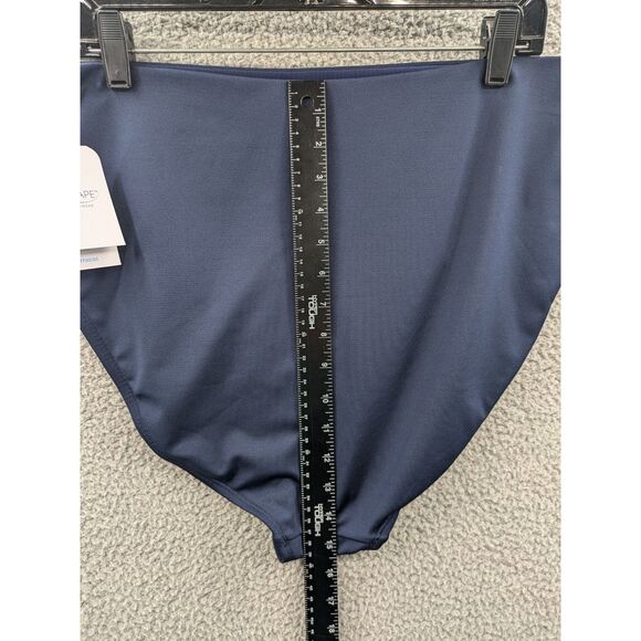 Dolfin Aquashape Women's Navy Blue High Waisted Contemporary Swim Bottom 2XL NEW - Picture 7 of 9